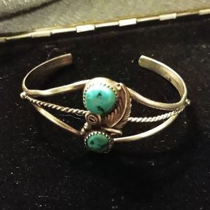 Vintage Sterling Silver and Turquoise Bracelet